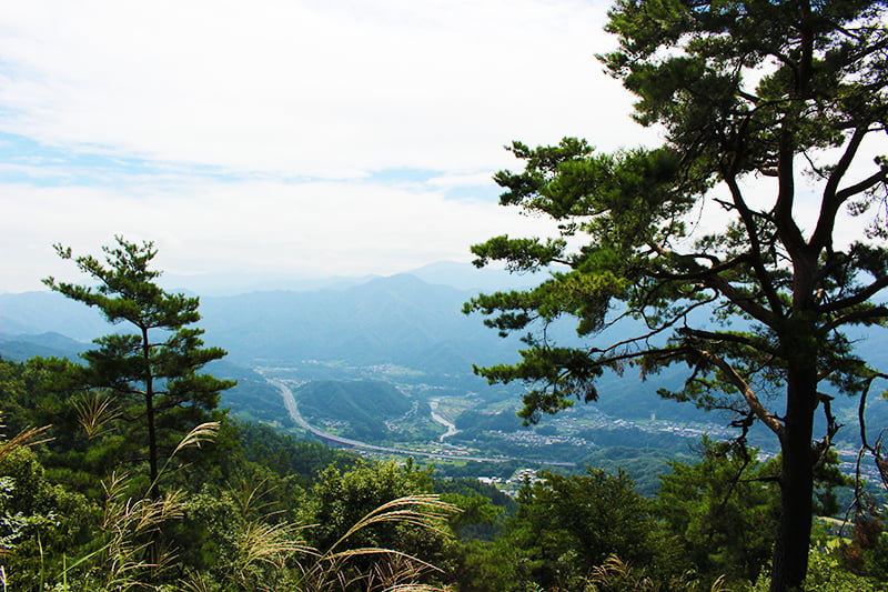 百蔵山　展望台からの景色