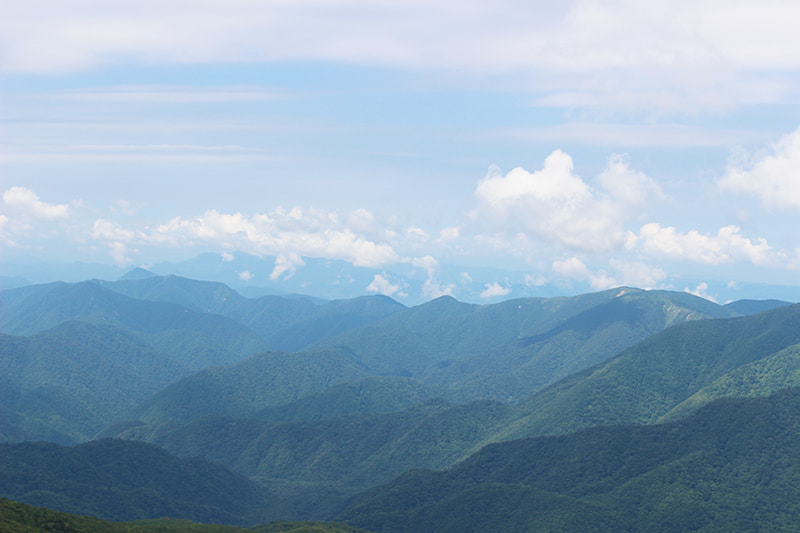 那須岳　茶臼岳頂上からの景色