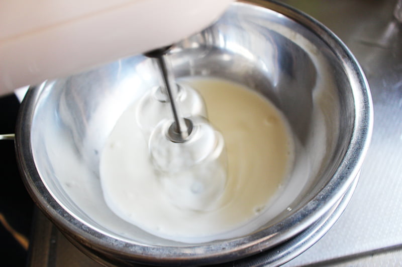 ホイップクリームの作り方