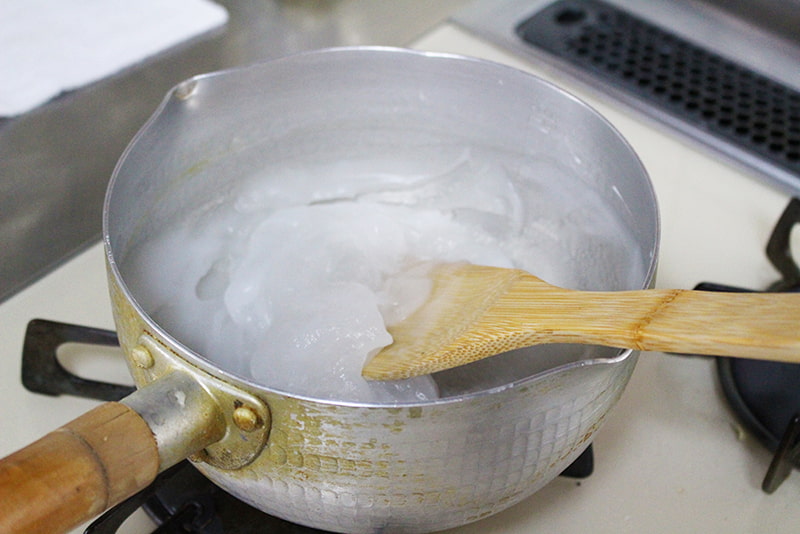 「片栗粉でわらび餅風」の作り方3