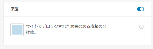 WordPress JetPackプラグイン ダッシュボードより