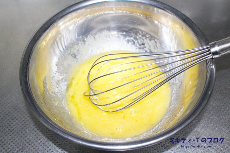 「天ぷら粉＆オリーブオイルでパウンドケーキ」の作り方1