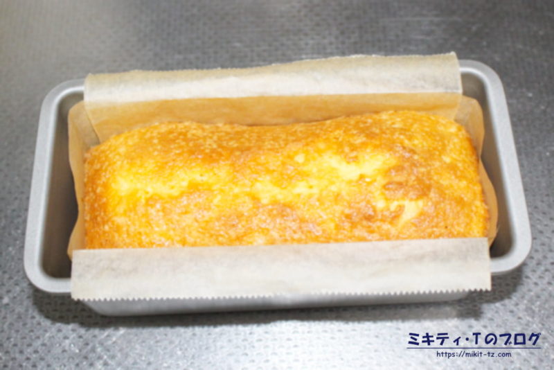 「天ぷら粉＆オリーブオイルでパウンドケーキ」の作り方・完成