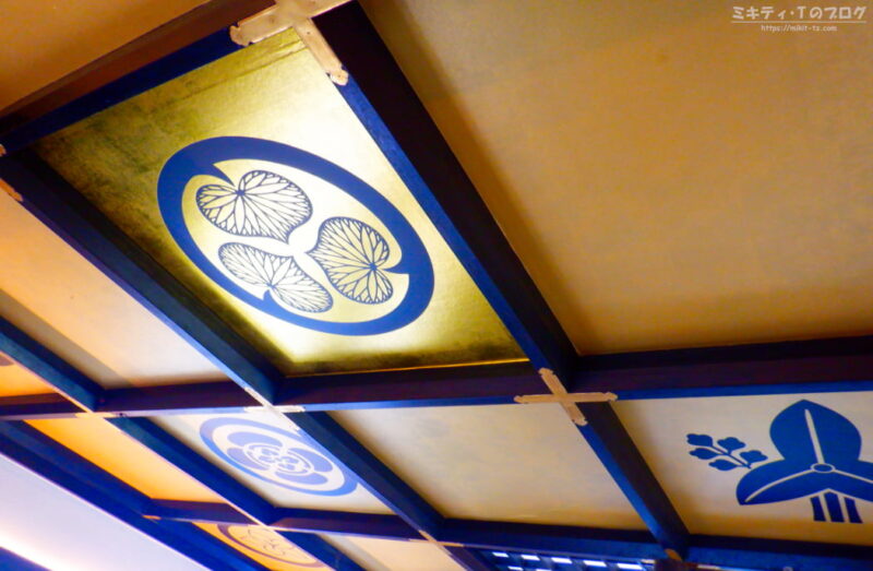 浜松城・天守閣最上階の天井