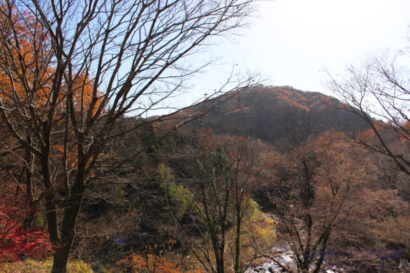 嵐山渓谷ハイキングコース・展望台からの景色