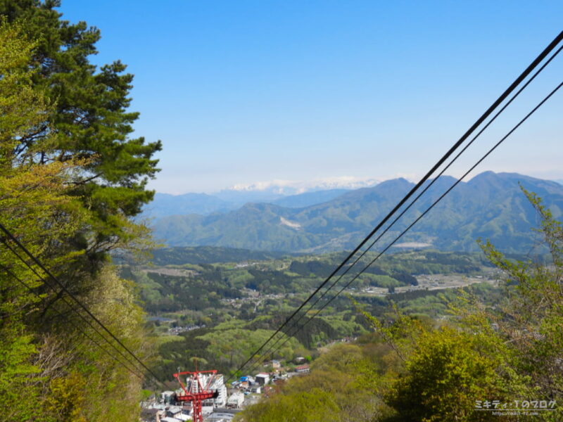 ロープウェイで山頂の見晴駅へ